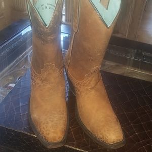 Corral leopard print cowboy boots